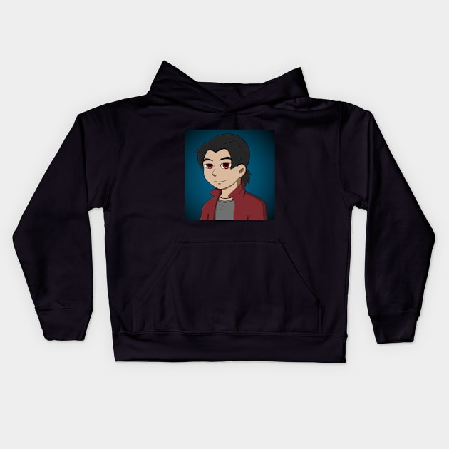 Marcus Warm Smile Kids Hoodie by Firestorm Fox